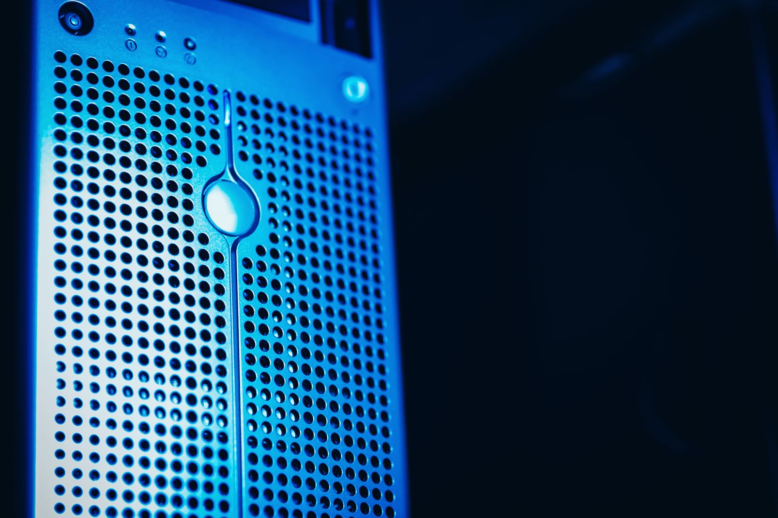 server hardware closeup